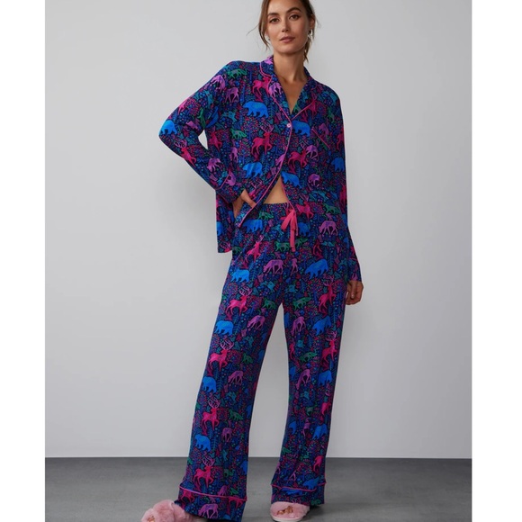 NY AND COMPANY woodland creature pajamas set nwot size medium 😍 - Picture 1 of 5